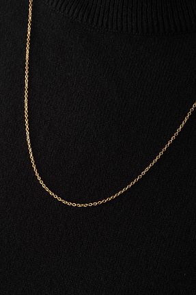 گردنبند استیل ( فولاد ) طلائی زنانه استیل ضد زنگ ByFlorya Jewelry - کد 808041178