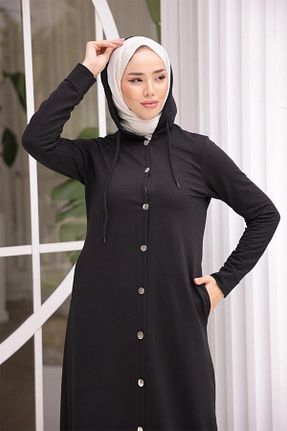 کلاه و ابایا مشکی زنانه پنبه پلی استر BURCU TESETTÜR - کد 824354508