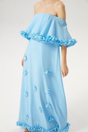 لباس آبی زنانه بافتنی Exquise - کد 286605468