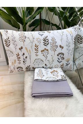ست ملحفه دونفره طوسی Lastiksiz micoton - کد 855707280