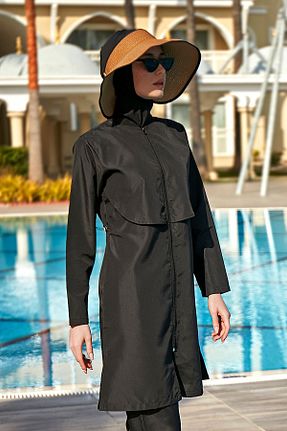 مایو حجاب مشکی زنانه چاپی Remsa Mayo - کد 855706541