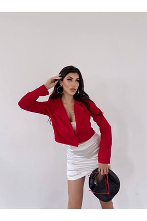 کت قرمز زنانه کراپ ubmbutik - کد 855705667