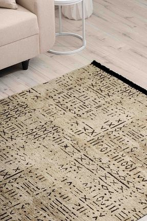 فرش بژ زیره ضد لغزش Oriente Home - کد 749102119