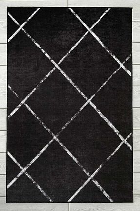 فرش مشکی قابل شستشو Oriente Home - کد 349780465