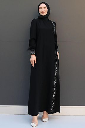 لباس حجاب مشکی زنانه رگولار GİZ AGİYİM - کد 855723674