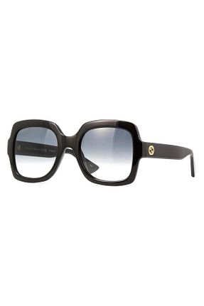 عینک آفتابی مشکی زنانه UV400 Gucci - کد 737363602