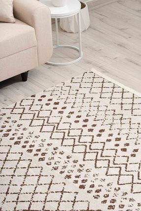 فرش بژ زیره ضد لغزش Oriente Home - کد 745490508
