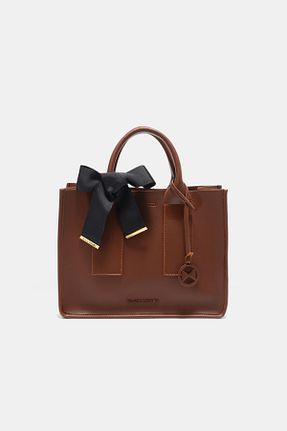 کیف پستچی قهوه ای زنانه چرم مصنوعی Black Ribbon - کد 66131420