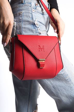 کیف دوشی قرمز زنانه چرم مصنوعی MOORBAG - کد 806675941
