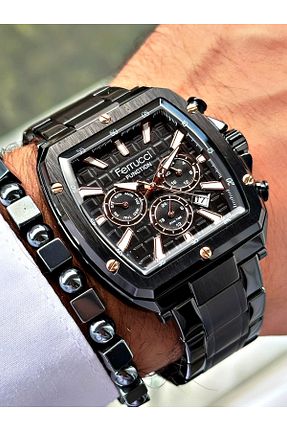 ساعت مچی مشکی مردانه 46 میلی متر Ferrucci - کد 855751919