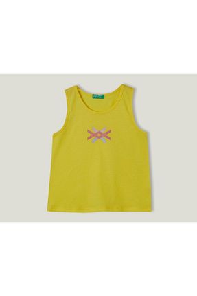 رکابی اسپرت زرد بچه گانه %100 پنبه United Colors of Benetton - کد 773771982
