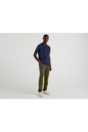 پولوشرت سرمه ای مردانه پارچه United Colors of Benetton - کد 121549704