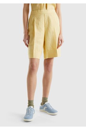 شلوارک و برمودا متالیک زنانه رگولار United Colors of Benetton - کد 816324603