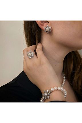 گردنبند نقره سفید زنانه 925 عیار Serenora - کد 855793090