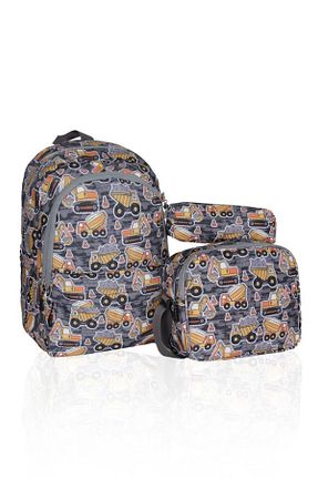 کیف مدرسه طوسی بچه گانه پارچه ای AK ÇANTA - کد 847670924