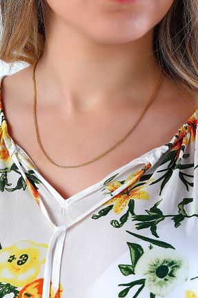 گردنبند طلا زرد زنانه 14 عیار MOOM MÜCEVHERAT - کد 841642756