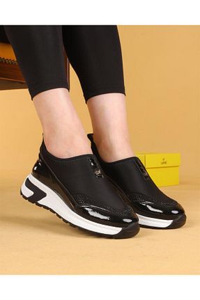 کفش پیاده روی مشکی زنانه چرم مصنوعی layki - کد 777133561