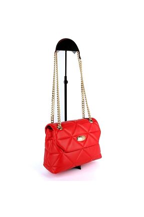 کیف دوشی قرمز زنانه چرم مصنوعی Santa Polo - کد 473344747