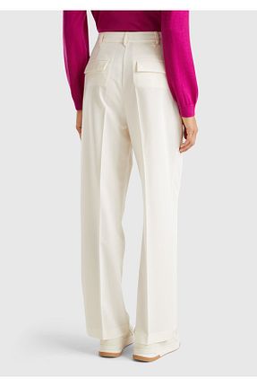 شلوار بژ زنانه پارچه United Colors of Benetton - کد 855559217