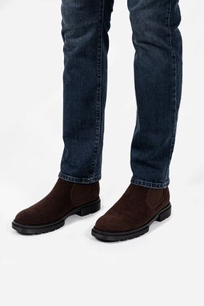 بوت / نیم بوت قهوه ای مردانه جیر LUSIVE - کد 855553891