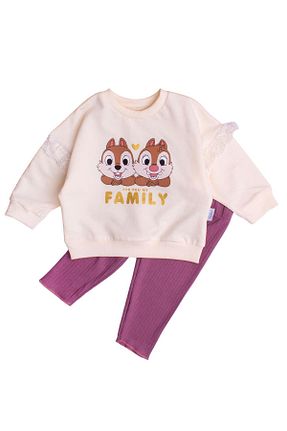 ست نوزادی بنفش بچه گانه پنبه ای Chicsy Baby - کد 855579454