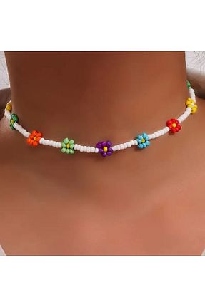 گردنبند جواهر سفید زنانه منجق Lucky Designs - کد 855573168