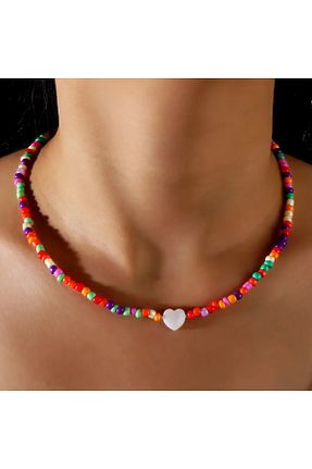 گردنبند جواهر رنگی زنانه منجق Lucky Designs - کد 855598880