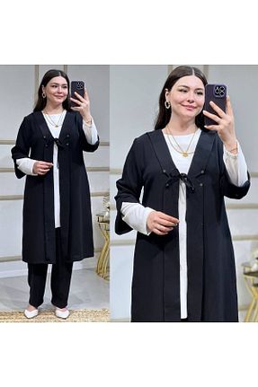 تونیک حجاب مشکی زنانه بافتنی Bihruze - کد 830692578