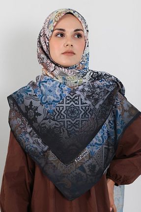 روسری قهوه ای پنبه پلی استر ZENİPEK - کد 839267798