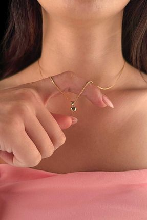 گردنبند طلا زرد زنانه 14 عیار Fiyonk Kuyumculuk - کد 849713380