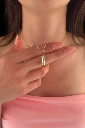 گردنبند طلا زرد زنانه 14 عیار Fiyonk Kuyumculuk - کد 849639029