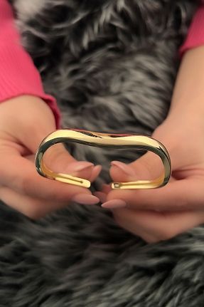 دستبند طلا زرد زنانه 14 عیار Fiyonk Kuyumculuk - کد 818708735