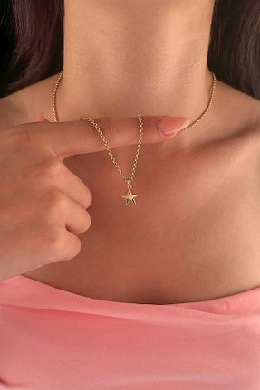 گردنبند طلا زرد زنانه 14 عیار Fiyonk Kuyumculuk - کد 849639457