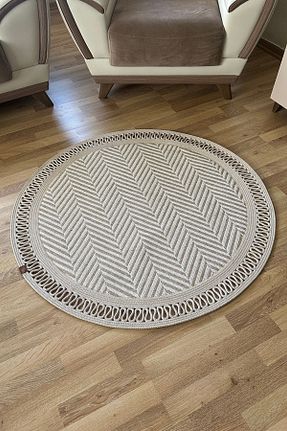 فرش بژ زیره ضد لغزش SİMEREV HALI HOME CONSEPT - کد 854137151