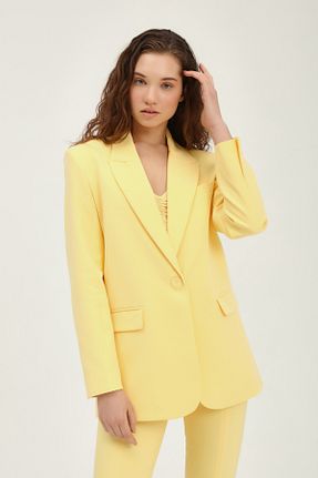 کت زرد زنانه Blazer Quzu - کد 84182193