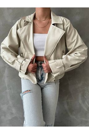 کت نباتی زنانه اورسایز İLKCET MODA - کد 814861530