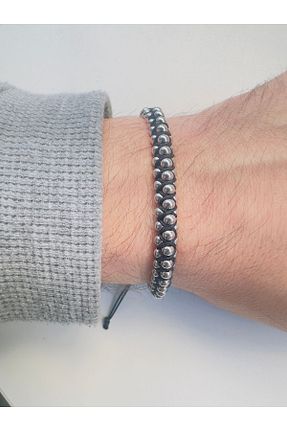 دستبند استیل (فولاد) مشکی مردانه استیل (فولاد) ND ACCESORY - کد 821748301