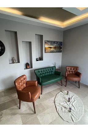 ست مبلمان چای خوری سبز Azra Mobilya - کد 640768807