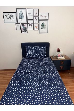 ست ملحفه تکنفره سرمه ای کش دار Touch - کد 852766222