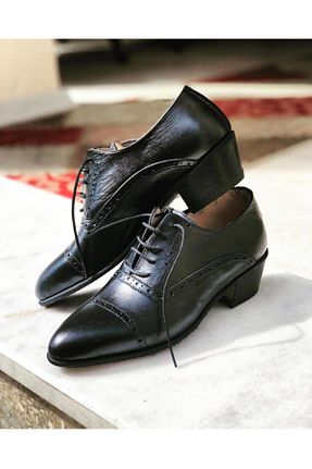 کفش کلاسیک مشکی مردانه چرم خالص ÖZTÜRK SHOES(HAND MADE) - کد 117773984