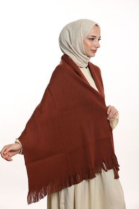 شال نارنجی زنانه اکریلیک eslem butik - کد 855493091