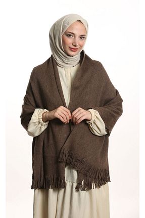 شال قهوه ای زنانه اکریلیک eslem butik - کد 855487903