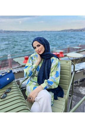 شال سرمه ای زنانه ویسکون ARMANDA - کد 852259448