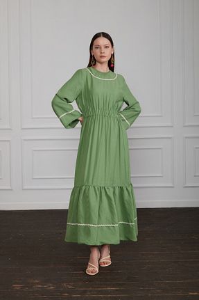 لباس سبز زنانه بافتنی MAQ DESIGN - کد 855704040