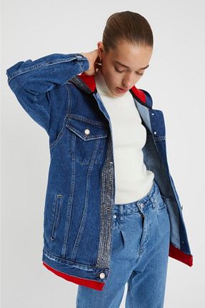 کت قرمز زنانه اورسایز XRAY JEANS - کد 170562610