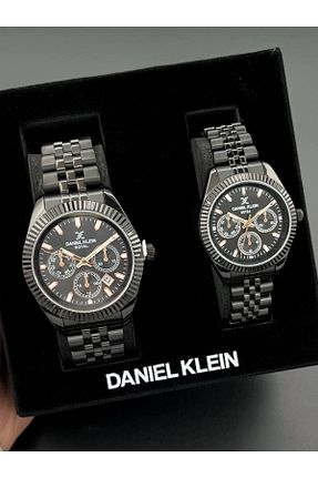 ست ساعت مچی مشکی زنانه فلزی Daniel Klein - کد 841287224