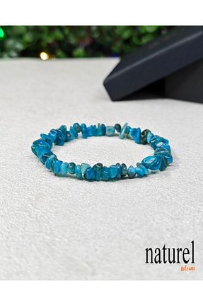 دستبند جواهر آبی زنانه سنگ طبیعی Naturel Tılsım - کد 851189821