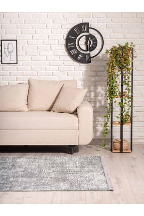 فرش طوسی زیره ضد لغزش Oriente Home - کد 765947431