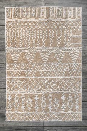 فرش قهوه ای قابل شستشو Oriente Home - کد 336798923