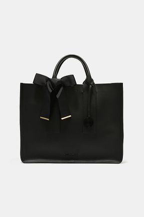 کیف دستی مشکی زنانه ابعاد بزرگ Black Ribbon - کد 65866213